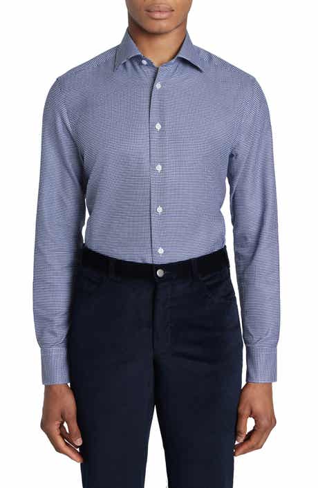 Jack Victor Kensington Dobby Cotton Dress Shirt
