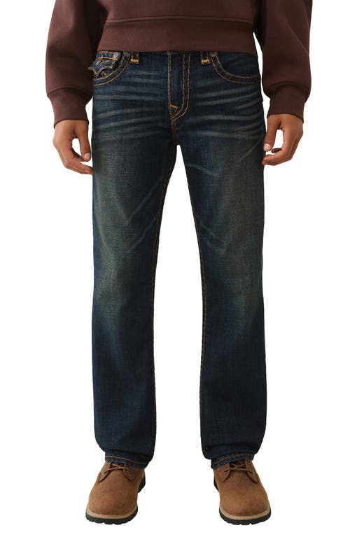 True Religion Ricky Super T Straight Leg Jeans In Blue