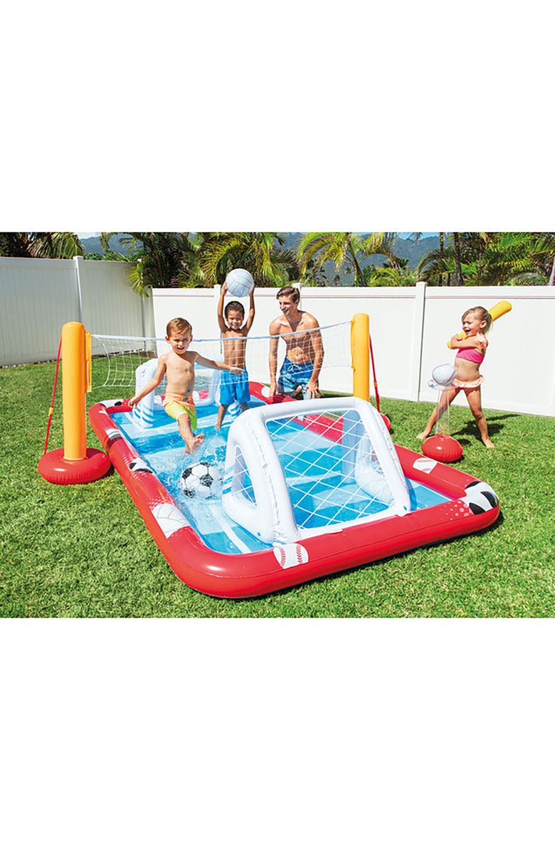 Intex Action Sports Inflatable Pool Play Center, Alternate, color, Multicolored