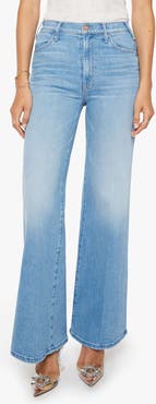 MOTHER The Hustler Roller Sneak High Waist Wide Leg Jeans