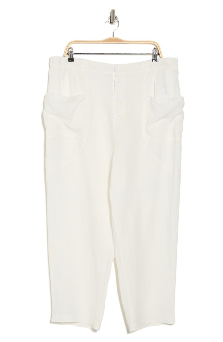 Gia Button Fly Linen Pants