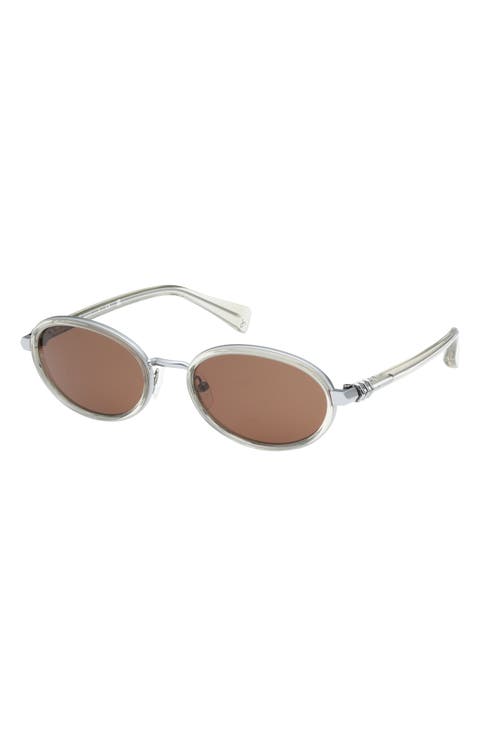 56mm Oval Sunglasses