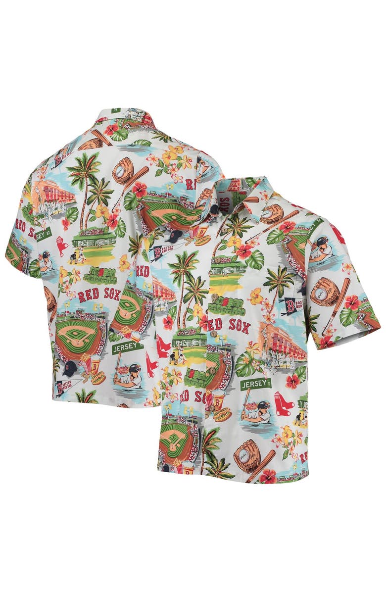 Reyn Spooner Men's Reyn Spooner White Boston Red Sox Scenic Button-Up Shirt, Main, color, White