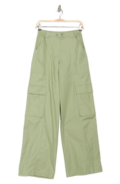 Simkhai Lionelle Stretch Cotton Cargo Pants In Green