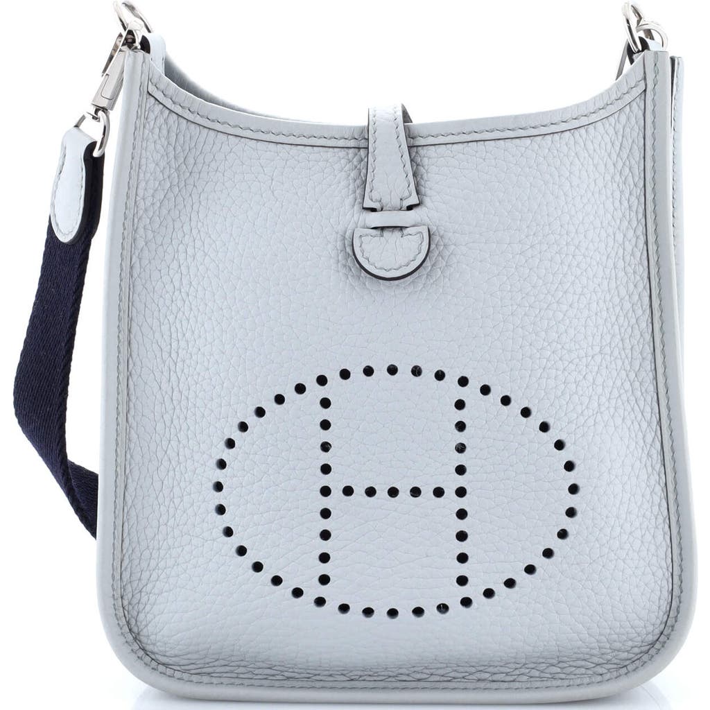 Pre-owned Hermes Hermes Evelyne Bag Gen Iii Clemence Tpm In Blue