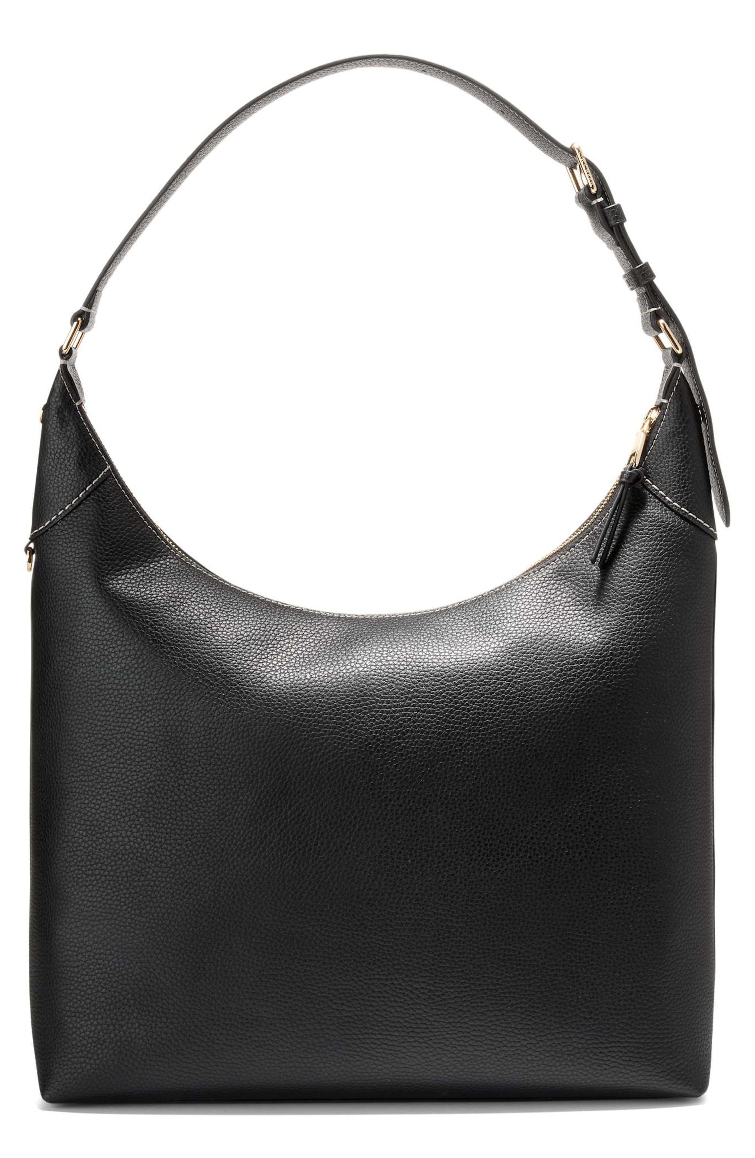 Cole Haan Florence Hobo Shoulder Bag, Alternate, color, Black