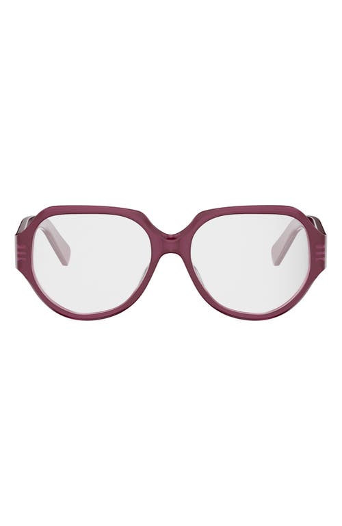 Celine Triomphe 56mm Geometric Eyeglasses