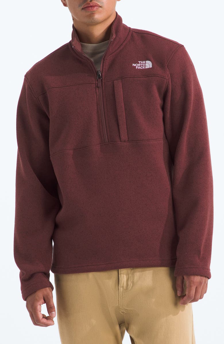 The North Face Gordon Lyons Half Zip Fleece Pullover, Main, color, Sumac Heather