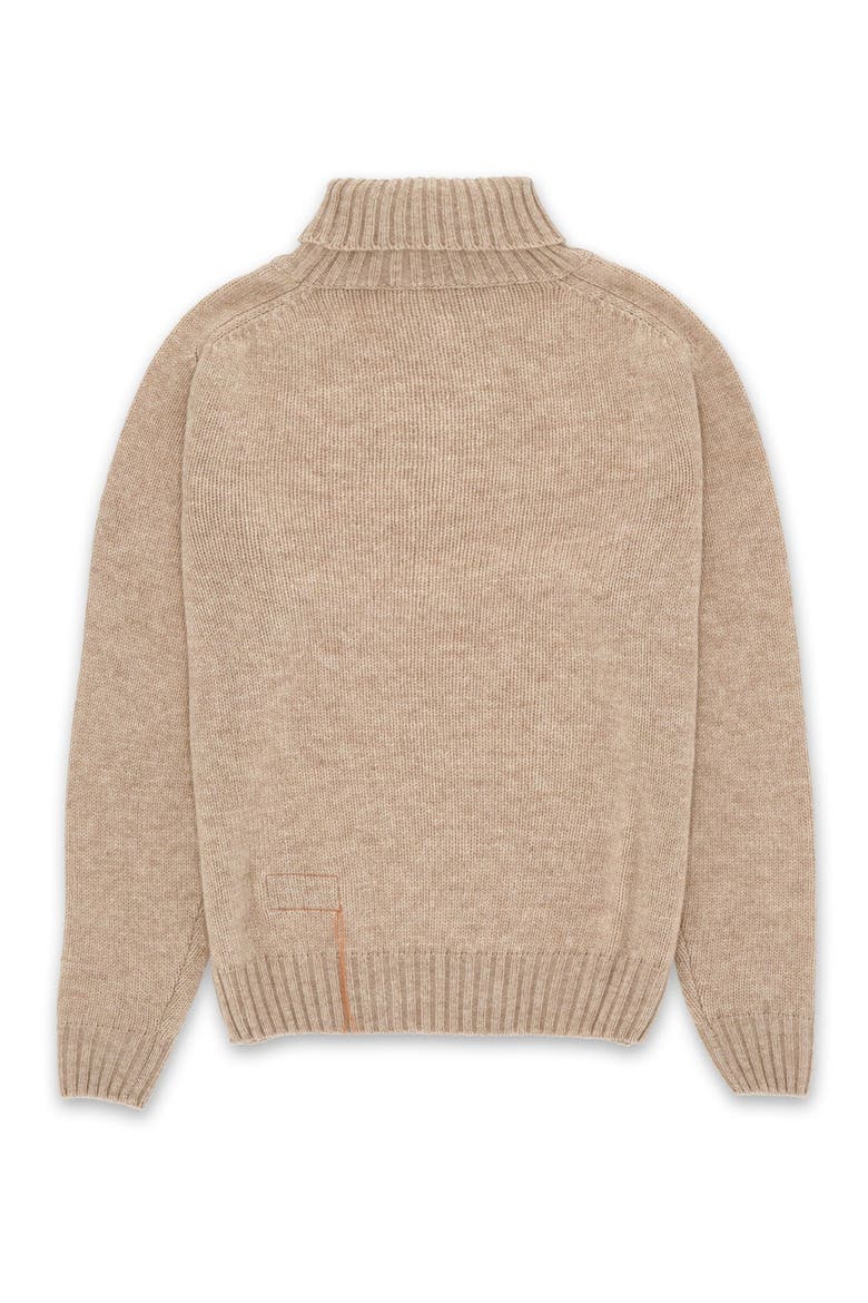High Neck Merino Wool Jumper, Alternate, color, Ecru
