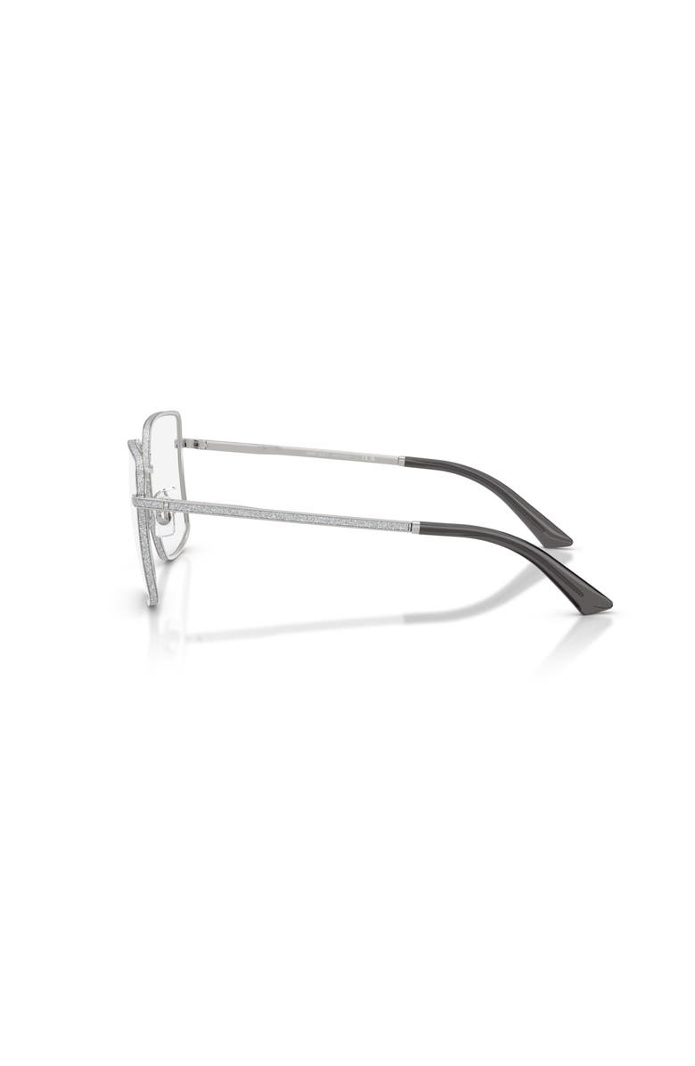 Jimmy Choo 53mm Square optical glasses, Alternate, color, Silver