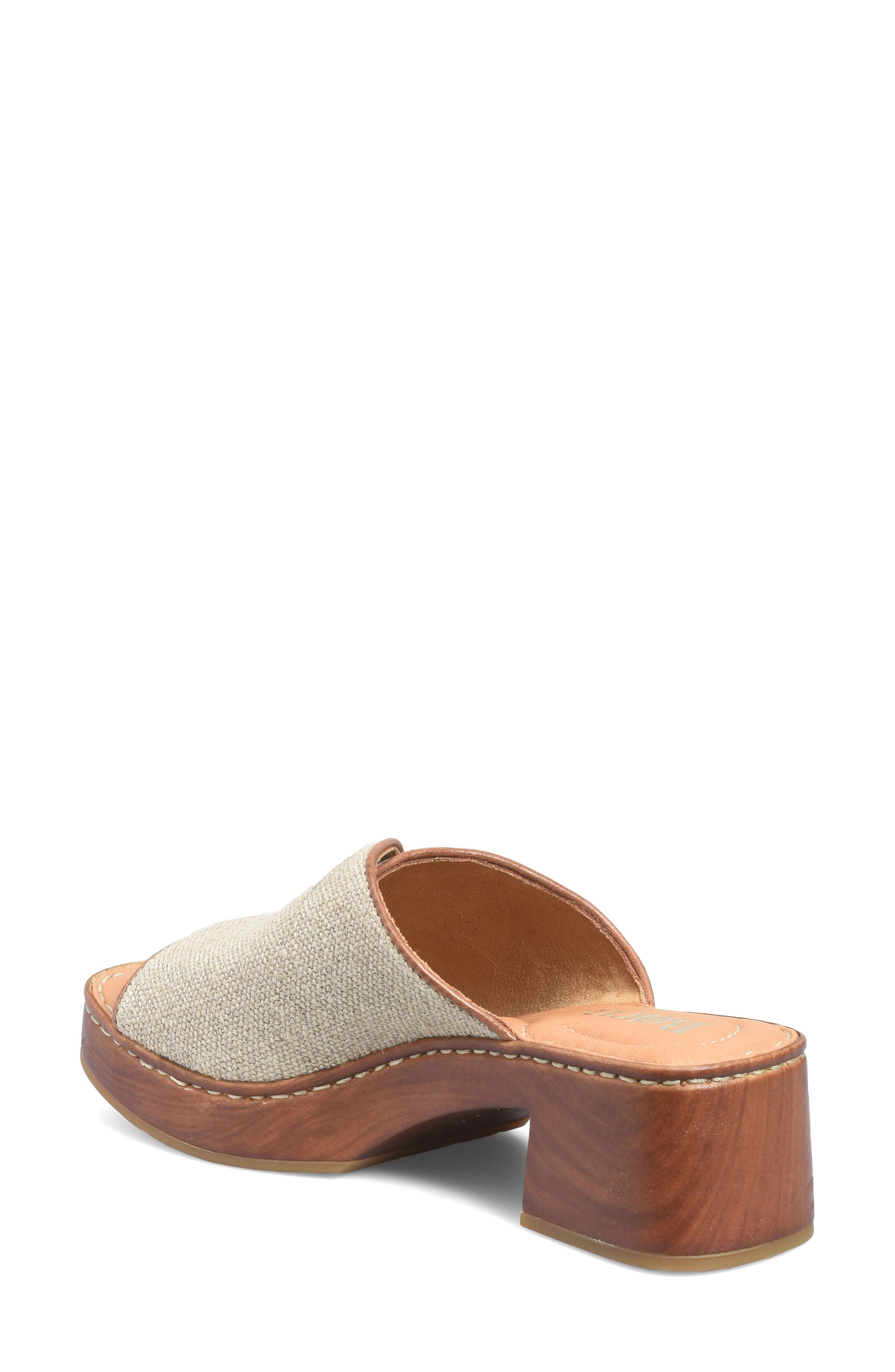 Bangle Platform Slide Sandal, Alternate, color, NATURAL JUTE FABRIC