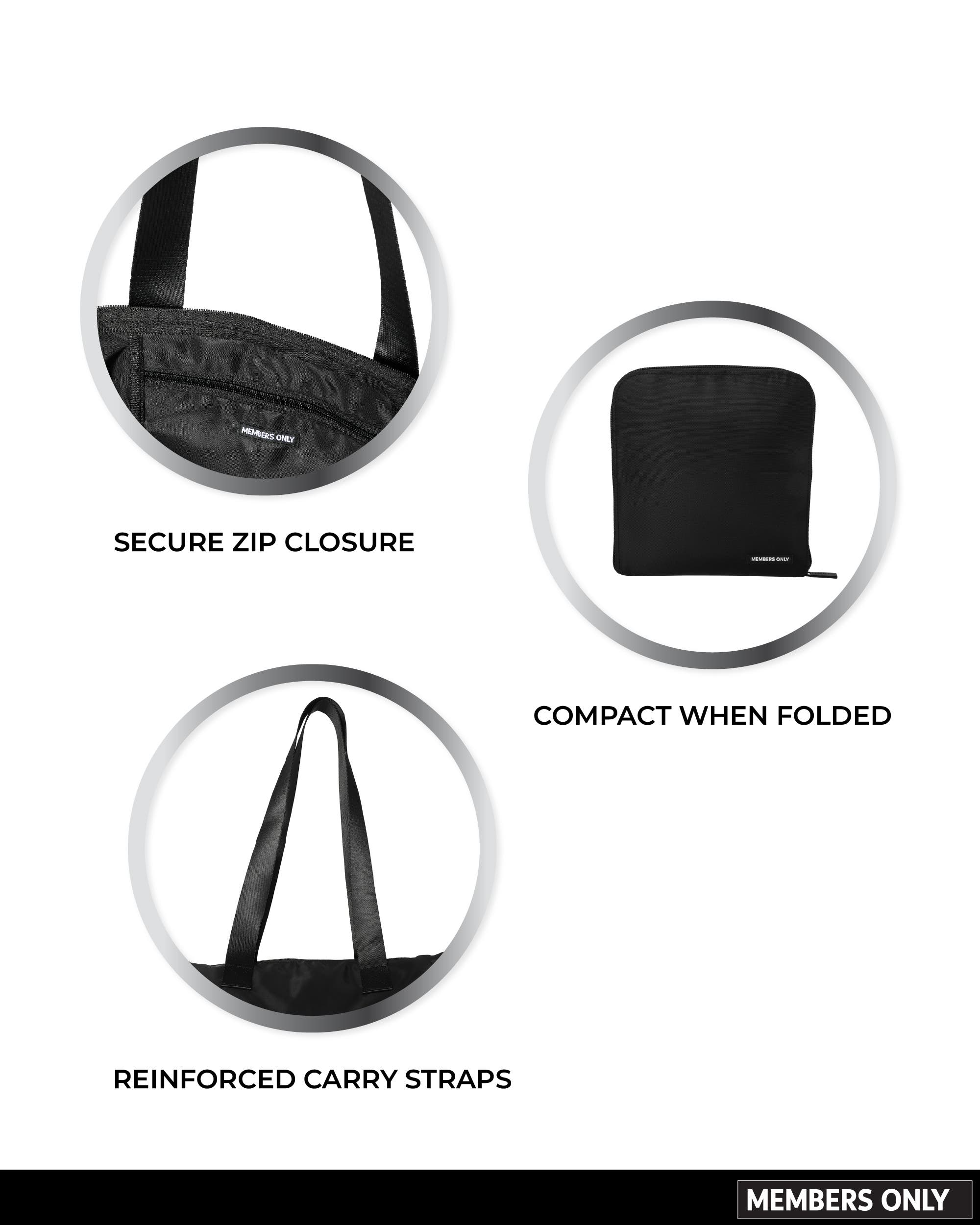 Members Only Packable Lightweight Travel Tote Bag, Alternate, color, 