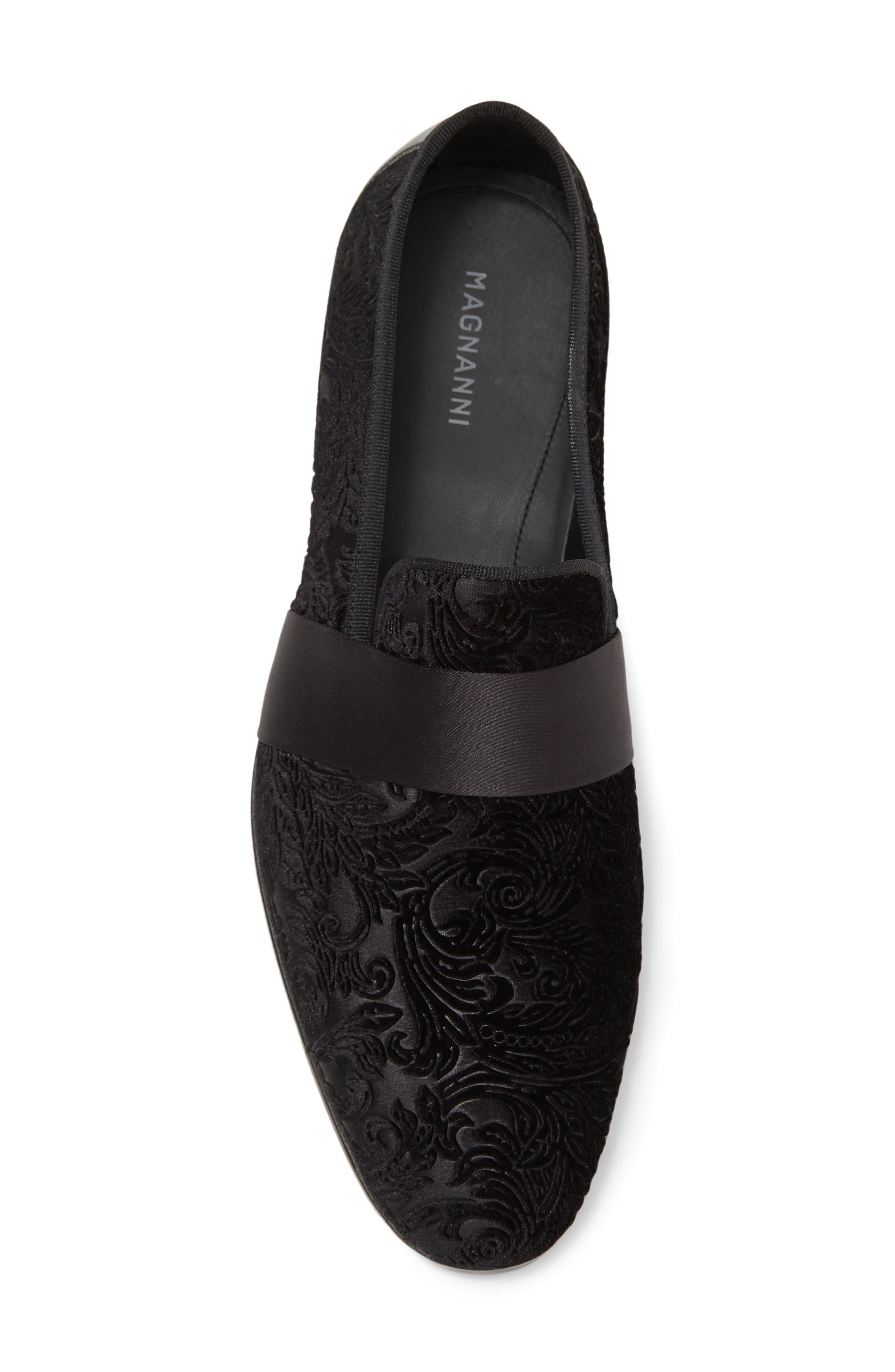 Magnanni Patterned Suede & Leather Loafer, Alternate, color, 
