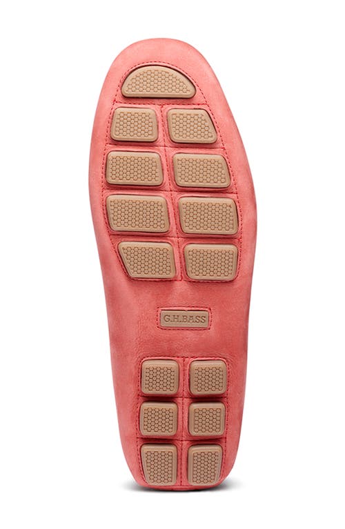 G.h.bass Davis Driving Shoe In Red Coral