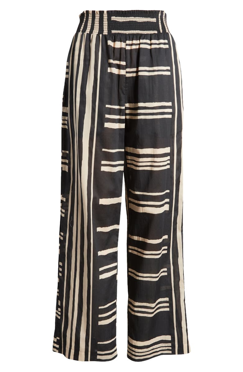 Rails Brendon Stripe Pull-On Wide Leg Pants, Alternate, color, Island Stripe