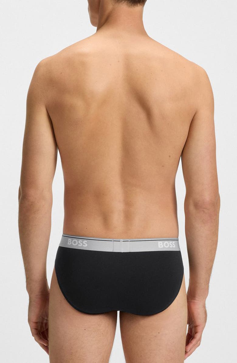 BOSS Assorted 3-Pack Power Stretch Cotton Briefs, Alternate, color, 