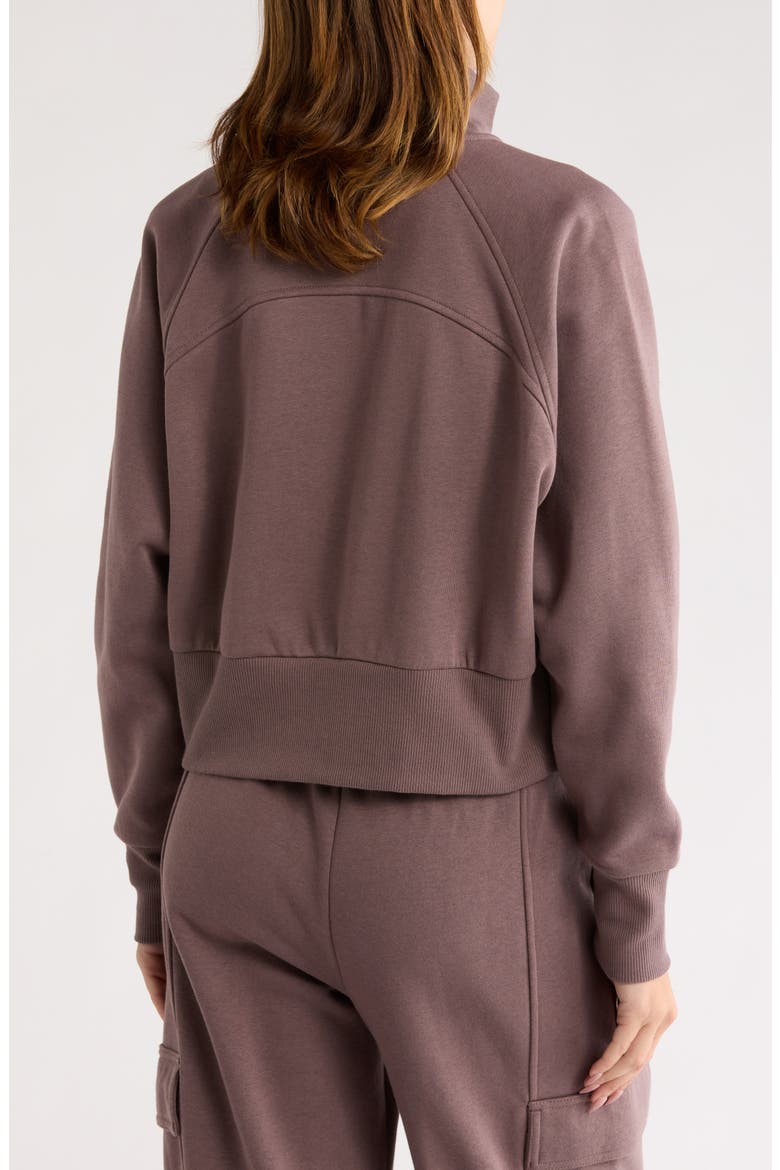 Feather Fleece Track Jacket, Alternate, color, GREY PLUM