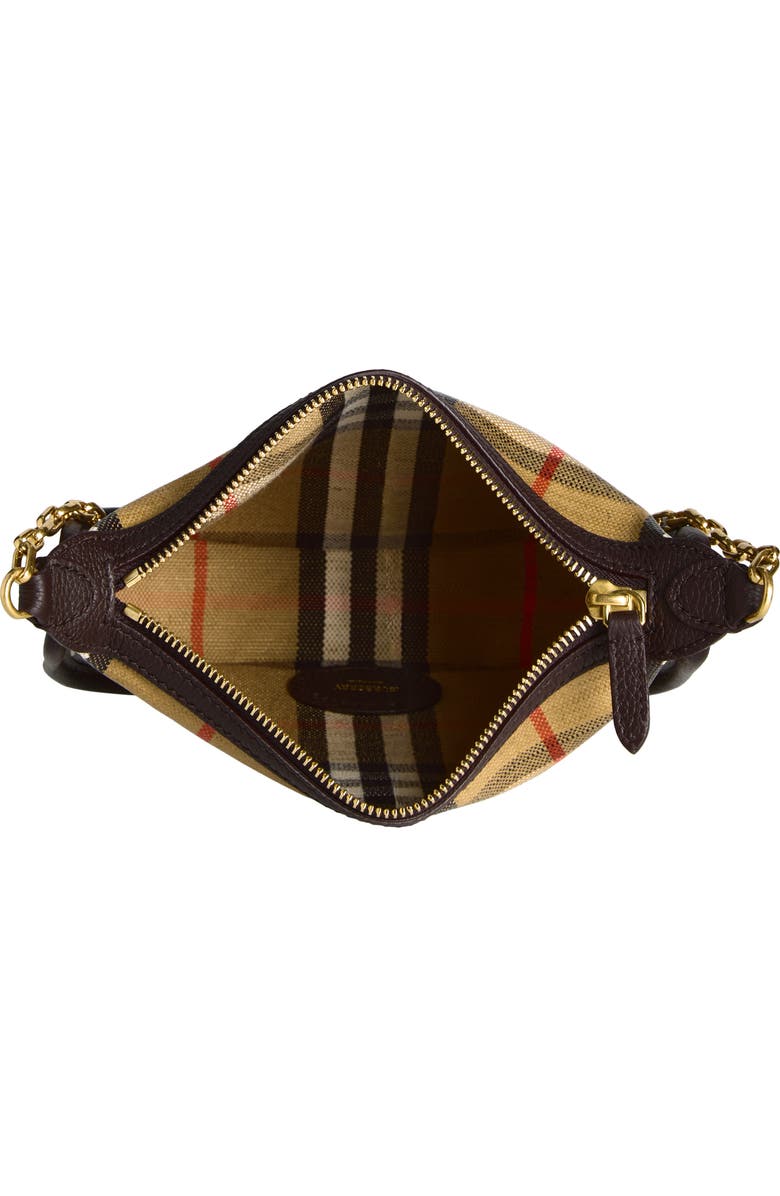 Burberry Coated Canvas Shoulder Bag, Alternate, color, Sand