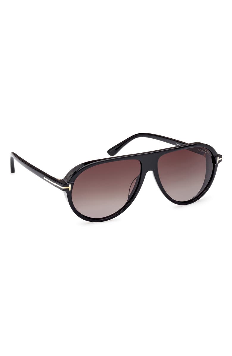TOM FORD Marcus 60mm Gradient Pilot Sunglasses, Alternate, color,