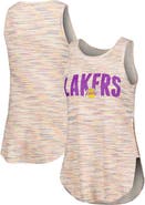 CONCEPTS SPORT Women's Concepts Sport White Los Angeles Lakers Sunray Tank Top