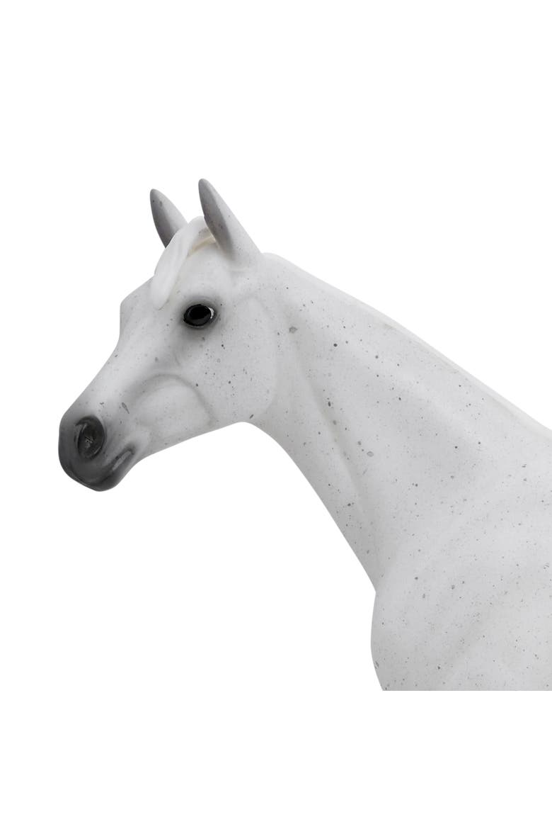 The Freedom Series Fleabitten Grey Thoroughbred, Alternate, color, White