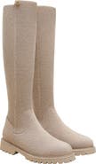 VIVAIA Round-Toe Stretchy Wool Knee-High Boots