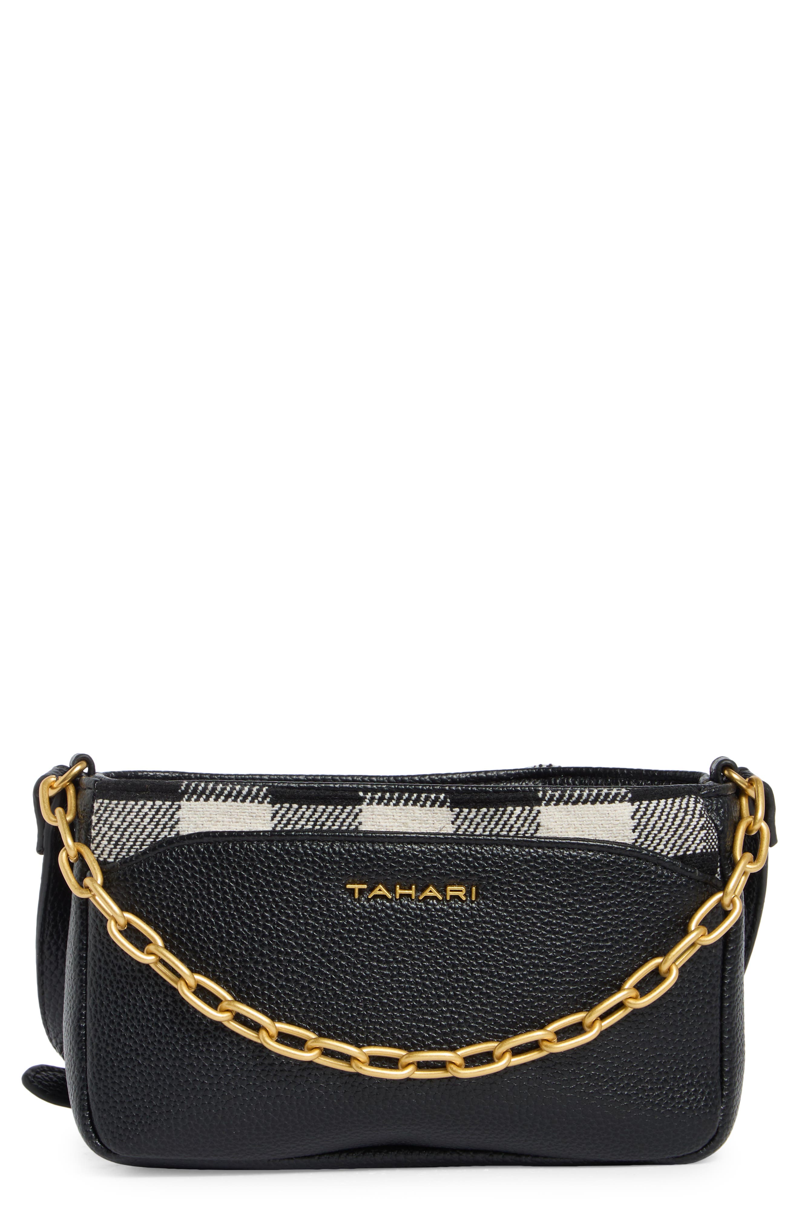 Tahari Hollis Gingham Crossbody Bag