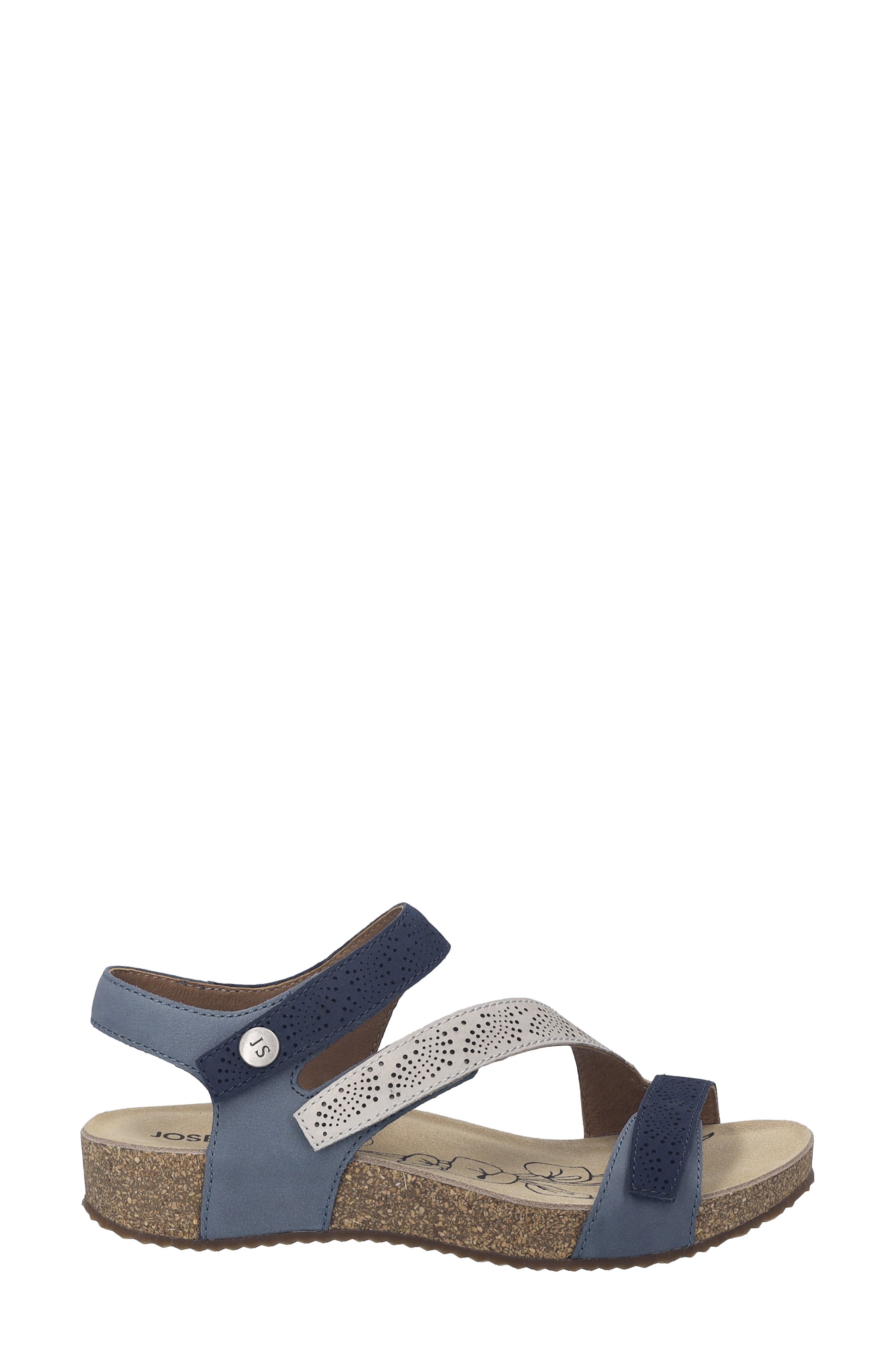 Tonga 73 Ankle Strap Platform Wedge Sandal, Alternate, color, INDIGO MULTI