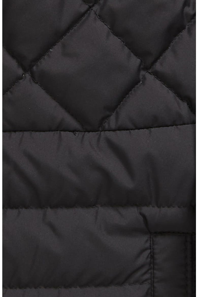 Kids' Clean the Quilted Down Biker Jacket, Alternate, color, BLACK