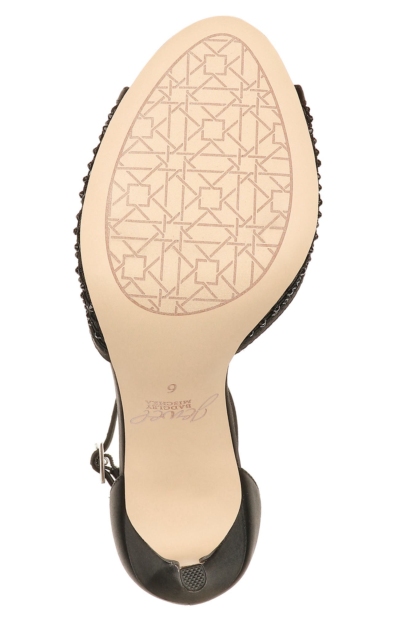 Jewel Badgley Mischka Crystal Embellished Sandal, Alternate, color, 