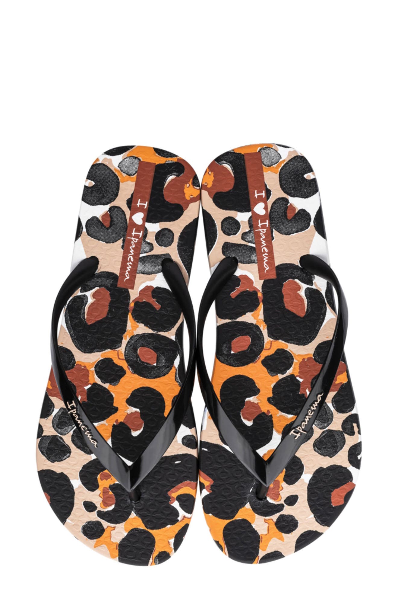 Ipanema Animal Print Flip Flop, Alternate, color, 