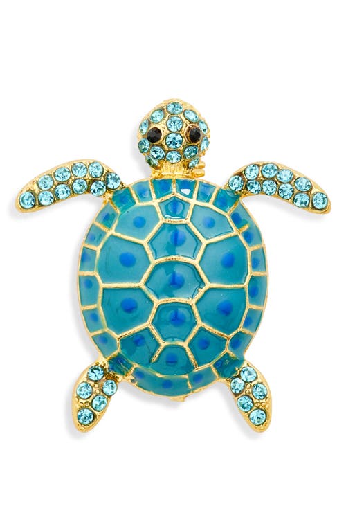 CLIFTON WILSON Green Turtle Lapel Pin 