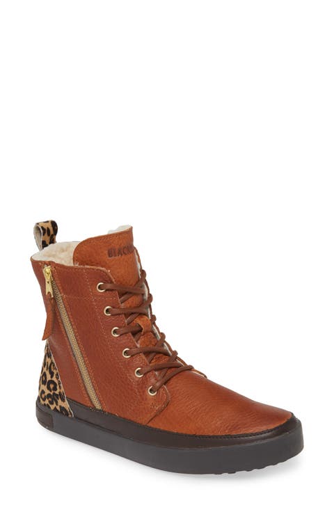 'CW96' Genuine Shearling Lined Sneaker Boot (Women)