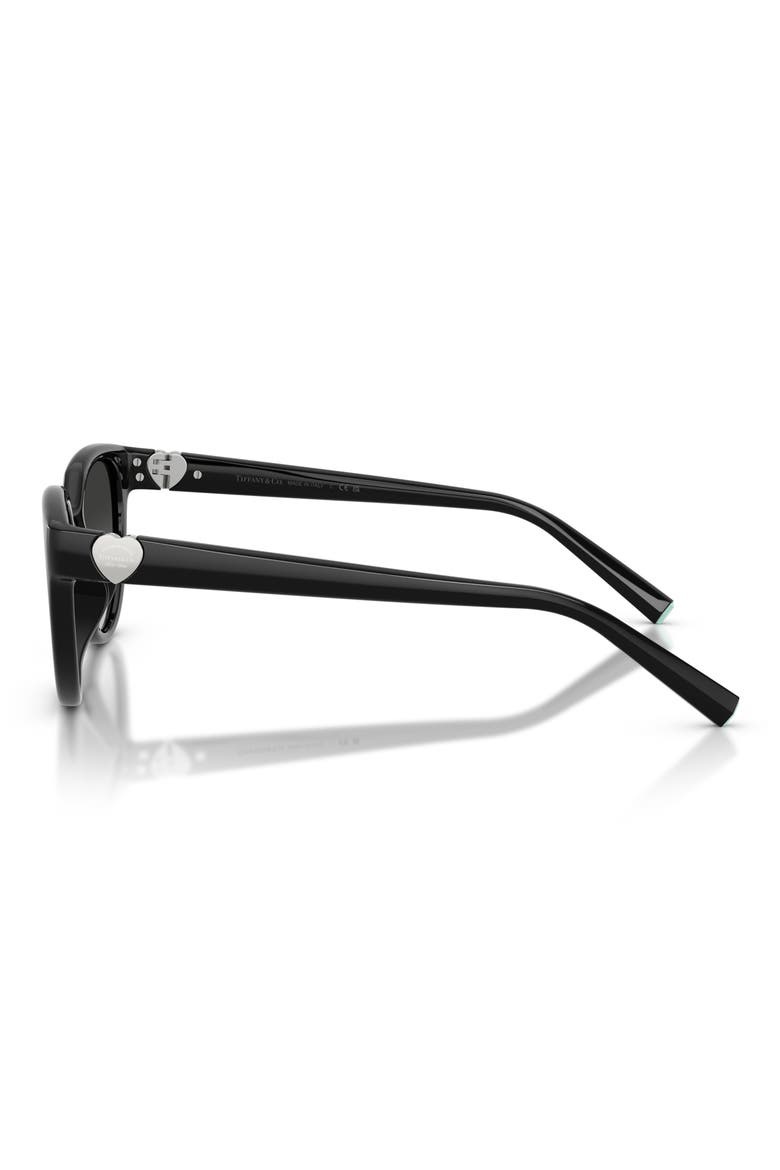 55mm Gradient Cat Eye Sunglasses, Alternate, color, BLACK / GREY GRADIENT