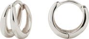 MADE BY MARY Split Huggie Hoop Earrings