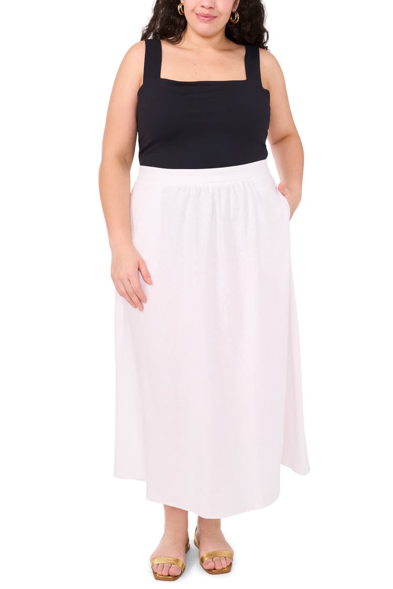A-Line Midi Skirt, Alternate, color, ULTRA WHITE