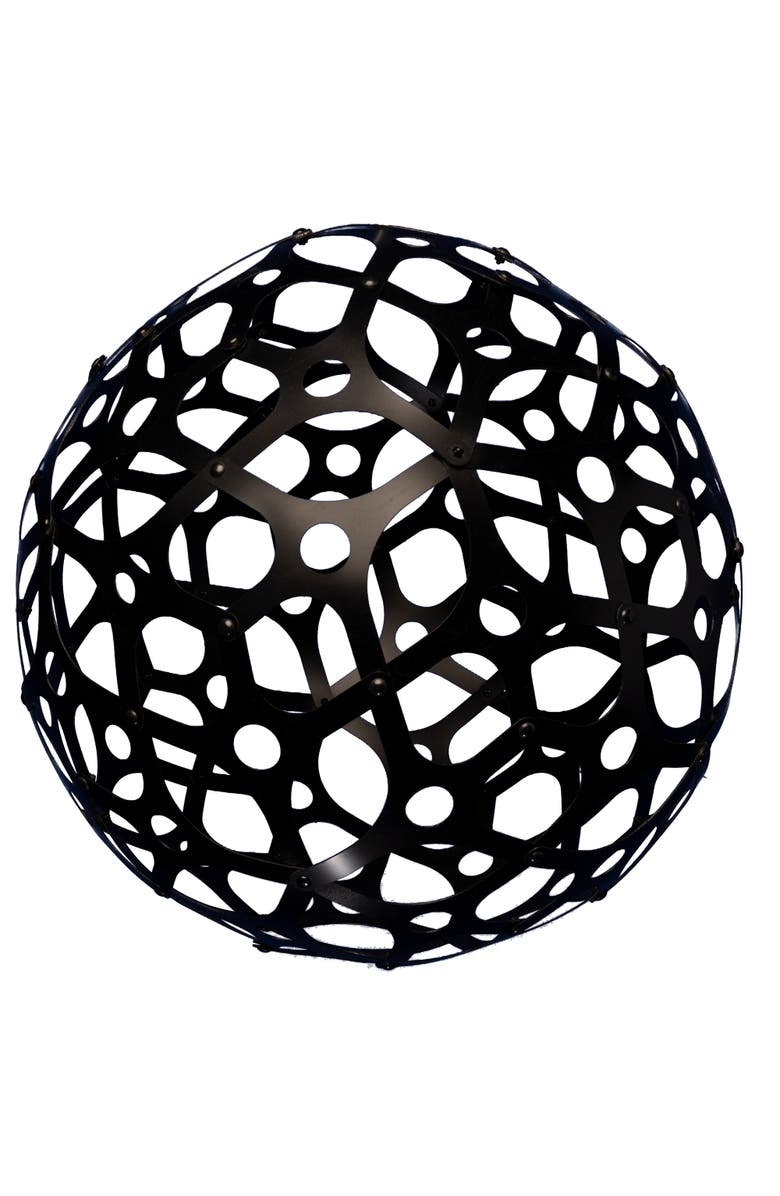 GlowTheory Flowerhouse 8" Solar Peace Outdoor Hanging Décor, Main, color, Multicolored