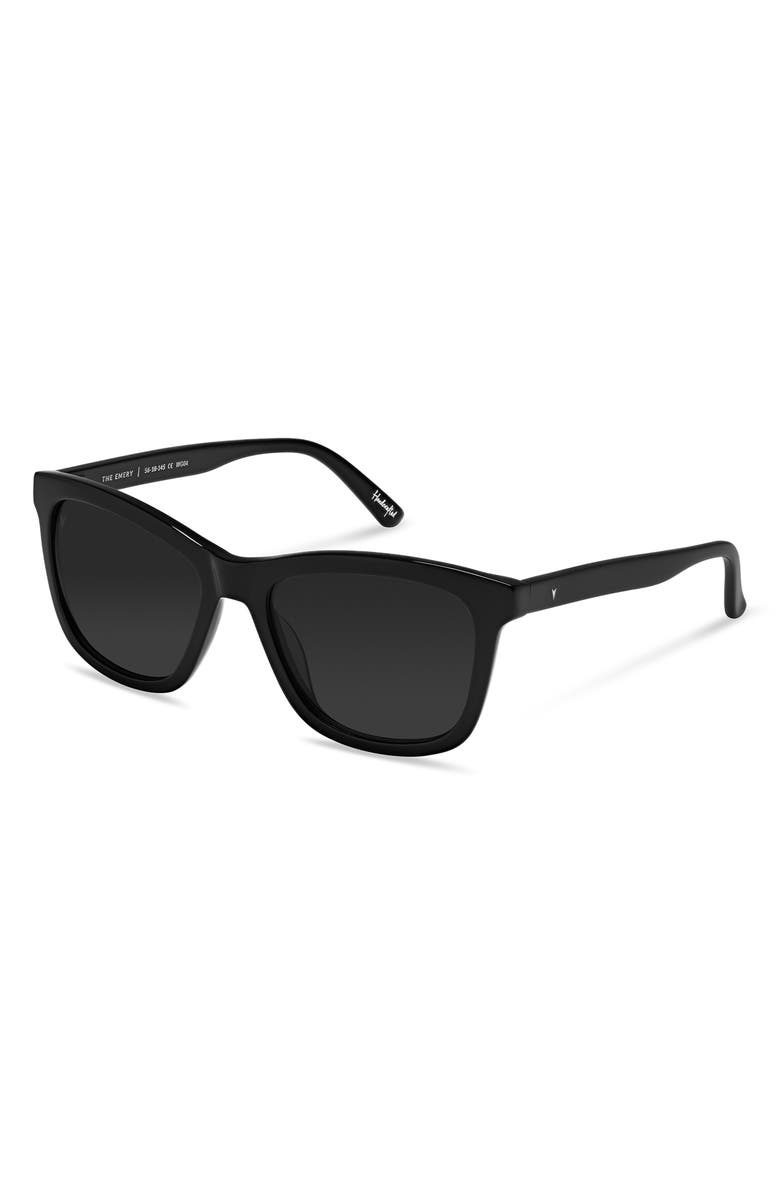 Vincero Emery 56mm Polarized Round Sunglasses, Alternate, color, 