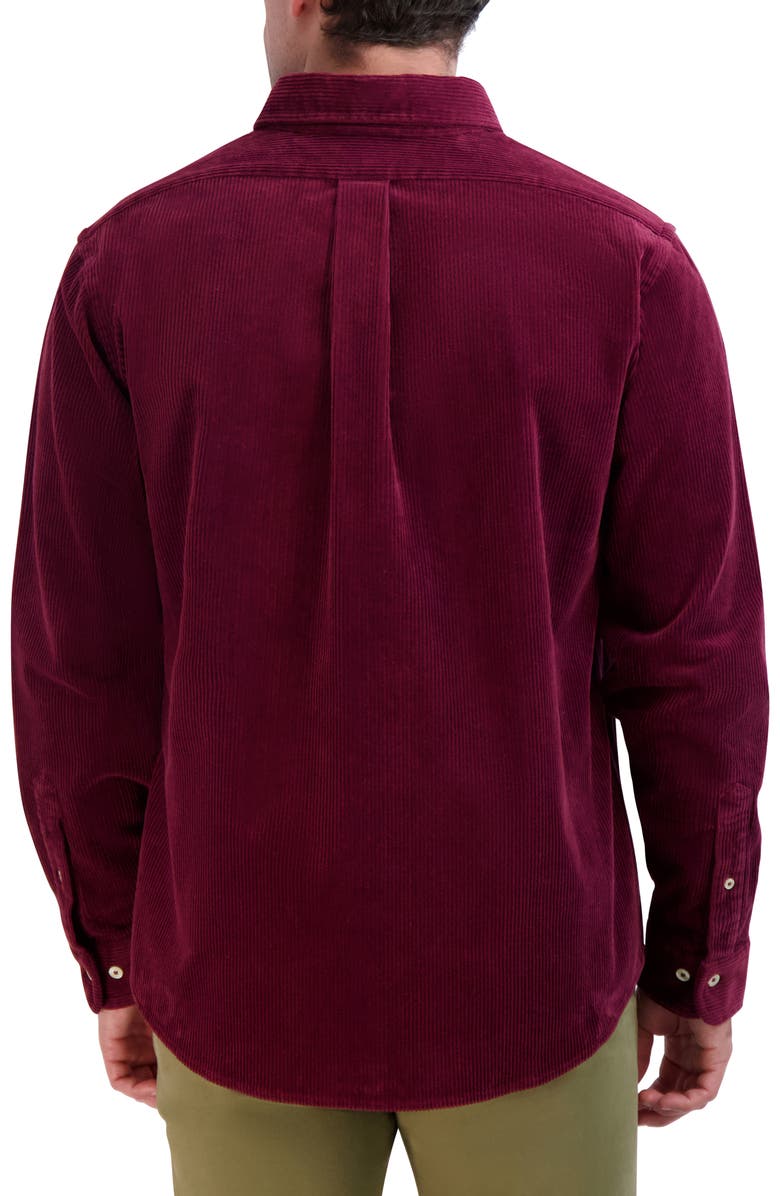 Brooks Brothers Solid Stretch Corduroy Button-Down Shirt, Alternate, color, 