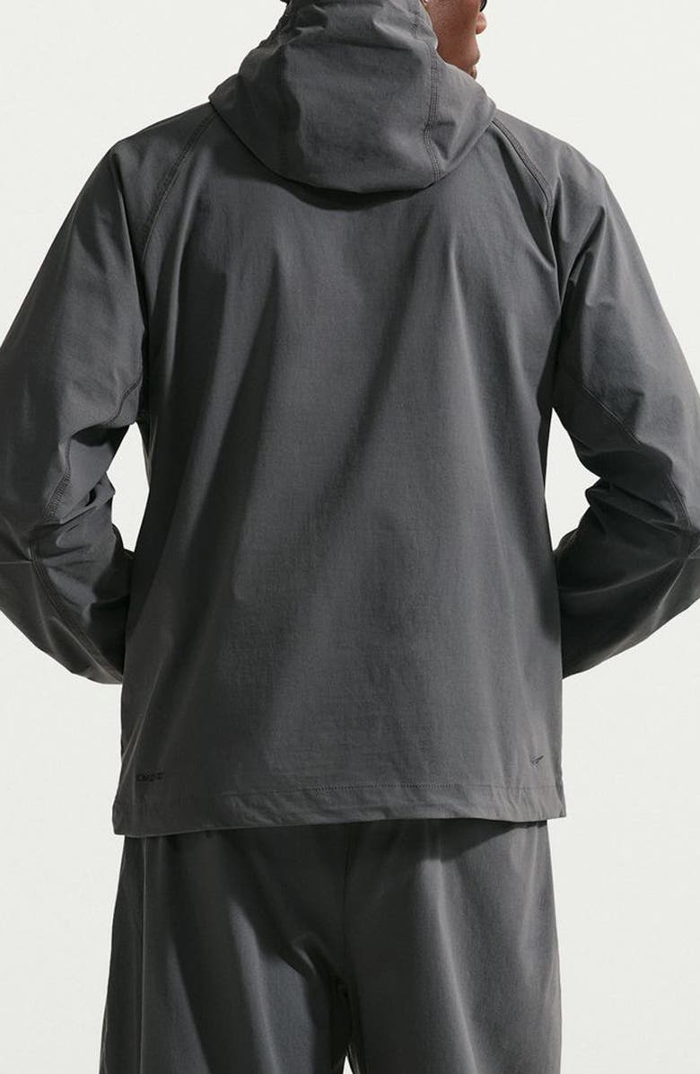 Nike Dri-FIT Oversize Stretch Nylon Hooded Windrunner Jacket, Alternate, color, Black