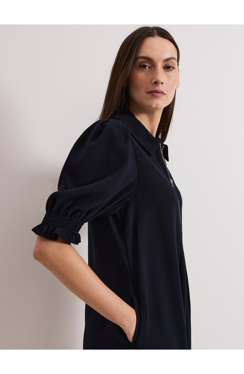 Phase Eight Candice Zip Dress, Alternate, color, Navy