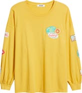 Daydreamer Surf Patches Long Sleeve Graphic T-Shirt