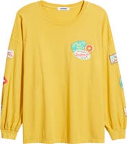 Daydreamer Surf Patches Long Sleeve Graphic T-Shirt