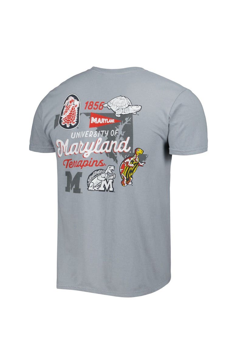 IMAGE ONE Men's Graphite Maryland Terrapins Vault State Comfort T-Shirt, Alternate, color, 