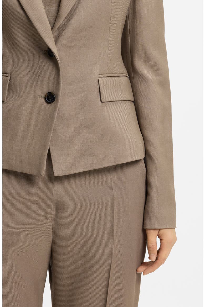 Jia Single Button Blazer, Alternate, color, WALNUT