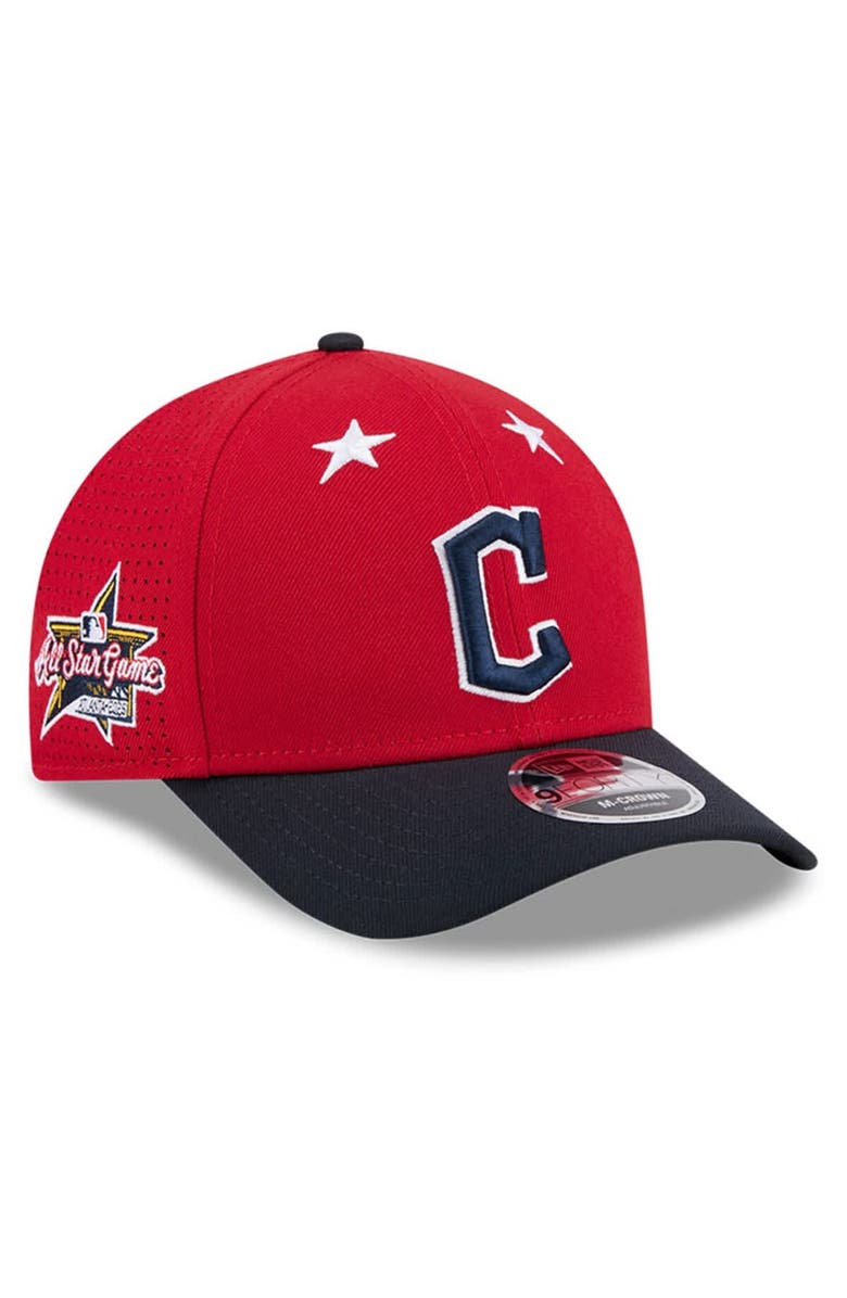 New Era Men's New Era Red/Navy  Cleveland Guardians 2025 MLB All-Star Game 9FORTY M-Crown Adjustable Hat, Main, color, Red