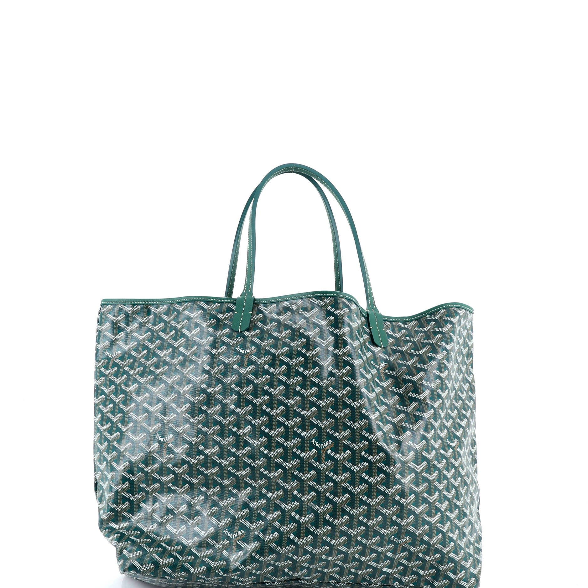 Pre-Owned Goyard Saint Louis Tote Coated Canvas GM, Alternate, color, Green