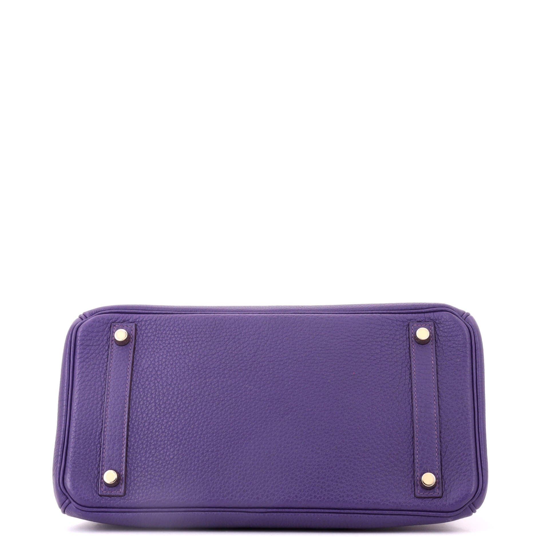 Birkin Handbag Purple Togo with Gold Hardware 30, Alternate, color, Red