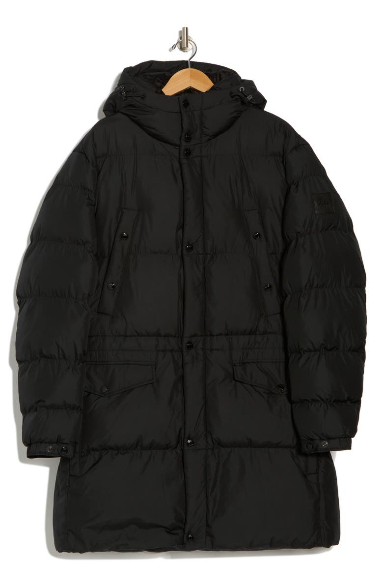 BOSS Condolo Longline Hooded Puffer Jacket, Alternate, color, 