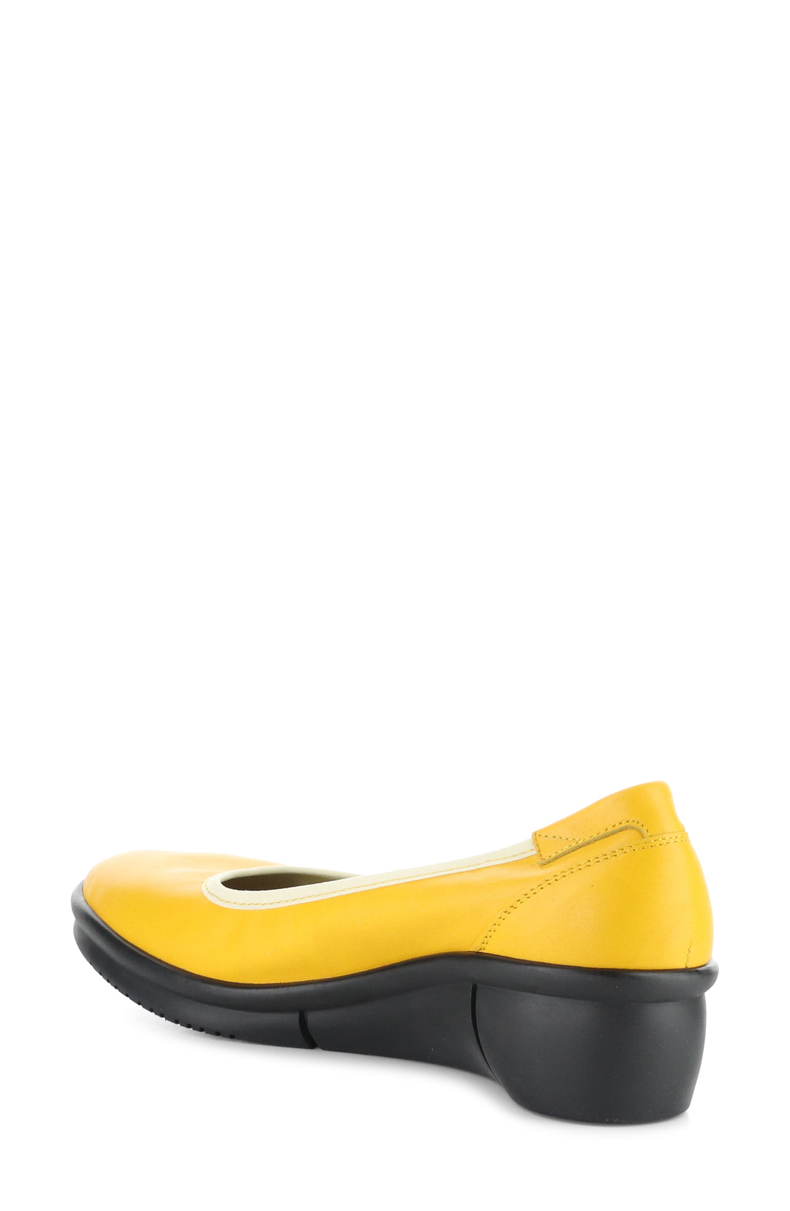Rem Platform Wedge Pump, Alternate, color, YELLOW